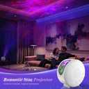 Galaxy Projector, Star Night Light, Star Projector with Timer & Remote Control for Bedroom Decor, Home Theater, Ceiling, Kids Room, Party, Relaxation (White)