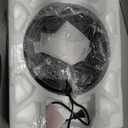 HonoDing Torchiere Floor Lamp for Living Room, Standing Lamp with Glass Shade, Iron Brushed Nickel Floor Lamps, Corner Lamps for Bedroom, Office, Reading (Dark Brown)