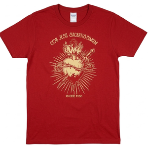 Sacred Heart of Jesus Christian Catholic Devotion T-Shirt, Size M
