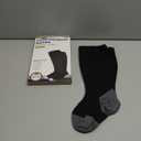 Pembrook Plus Size Compression Socks Wide Calf - Up to 6XL | Black Wide Calf Compression Socks Women Plus Size | Circulation Support (4X-Large)