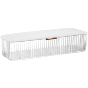AITIME Storage Organizer for cosmetic contact lenses and daily disposable contacts, Clear Plastic Box for all brands daily lens (White)