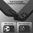 Magnetic for iPhone 14 Pro Case, Compatible with MagSafe, [Full Camera Protection][2 Screen Protectors], Magnet Suction Cup Phone Mount Shockproof Liquid Silicone Phone Case 6.1", Black