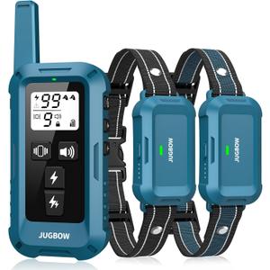 Jugbow Dog Shock Collar 2 Dogs - 4200FT Dog Training Collars with Remote, IPX8 Waterproof E-Collar for Dogs Training Rechargeable e-Collars for Large Medium Small Dogs (10-120lbs)