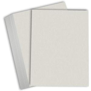 Hamilco Colored Carstock Paper Gray Bristol Vellum Card Stock for Scrapbook Craft 8 1/2 x 11" - 67lb Cover for Printer - 50 Pack