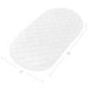 Bassinet Mattress Pad Cover Fit for Hourglass/Oval Bassinet Mattress, Waterproof Bassinet Mattress Protector Quilted Bassinet Sheets (32"x17") 2 Pack for Boys Girls, White