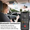 Skybess Bluetooth Car Speaker for Cellphone, Portable Bluetooth 5.3 Handsfree Speakerphone Wireless Music Player Car Kit with Visor Clip, Supports Siri & Google Assistant | TF Card Play