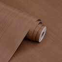 Haimin Wallpaper (24in X 393in) Wood Contact Paper Peel and Stick Self-Adhesive and Removable Wallpaper for Cabinet Wall Furniture Countertop Kitchen Room Wood Grain Wall Paper (Brown (03))