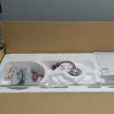 ZMISHIBO 72 inch Brushed Nickel Modern Ceiling Fans with Lights and Remote, Indoor/Outdoor Ceiling Fan for Living Room Patio, 6 Speed Reversible Quiet DC Motor, 3 CCT, Dual Finish Blades