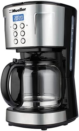 Mueller Ultra Coffee Maker, Programmable 12-Cup Machine, Multiple Brew Strength, Keep Warm
