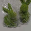 Easter Bunny Decorations,Resin Moss Bunny Figurine,Garden Artificial Moss Rabbit Easter Dcor Easter Party Favors Gifts(Small-2pcs)