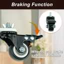 Mobile Pulley Holder for Oil Filled Radiator 360° Swivel Electric Heater Frame Base with Black Wheels Easy to Install