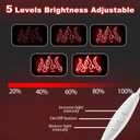 Red Flame Neon Sign LED Wall Light for Game Room, Bedroom, Bar, Party or Club Decor, USB Powered Fire Shape Neon Wall Art for Home or Event 1610.2