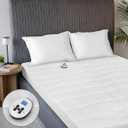 Sunbeam Premium Quilted Electric Heated Mattress Pad Twin 39" x 75" - 12 Heat Settings, 12-Hour Selectable Auto Shut-Off, Fast Heating, Warming Bed, Machine Washable, Extra-Soft Warm Cozy