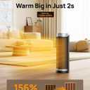 Dreo Space Heaters for Indoor Use, Electric Heater with Remote for Bedroom Large Room, 16 inch Upgraded 1500W Fast Heating with Thermostat, Overheating & Tip-Over Protection, 70Oscillating, Portable