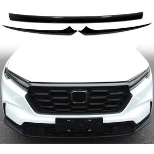 CTH for Honda CR-V 2023-2026 Front Engine Lid Grille Molding Decorative Cover Trim Car Accessories 3pcs (Glossy Black)
