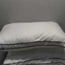 CozyLux Pillows Queen Size Set of 2, Soft and Supportive 3D Down Alternative Bed Pillow for Sleeping 2 Pack White, Luxury Hotel Quality Gusseted Bedding Pillow for Back, Stomach or Side Sleepers 18x28