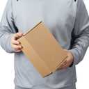 PHAREGE 10x7x3 inch Shipping Boxes Bulk 25 Pack Brown, Tab Lock Tuck Top Mailer Boxes for Packaging Small Business, Medium Cardboard Gift Boxes for Wrapping Mailing Present