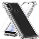 Compatible with Gabb Phone 4 Case, with Screen Protector Hard PC Front Frame and Soft TPU Back, Shockproof Bumper Case (Clear, Gabb Phone 4)
