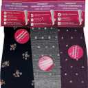 Dr Motion Women's Compression Knee High Socks, 15-20 mmHg, 3 Pairs (PT#E, 9-11)