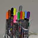 KERIFI Liquid Chalk Markers Fine Tip 1.0mm, 12 Colors Wet Erase Makers for Chalkboard Calendar, Erasable Chalk Pens for Chalkboard, Blackboard, Bistro, Menu, Glass, Wedding Signs, 45 Labels Included