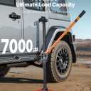 VEVOR Farm Jack with Base, 48" Utility High Lift Farm Jack, 3.18 Ton (7,000 lbs) Capacity Ratcheting Off Road Utility Jacks, Heavy-Duty Lift Jacks with 5.12"-42.5" Lifting Range for Tractor, Truck,SUV