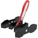 GlideSpark Brake Caliper Compression Tool - Car Ratcheting Brake Caliper Piston Spreader Press Tool with 2 pcs Steel Plates, 360° Adjustable Piston Compressor, Essential Tool Kit for Car Brake Repair