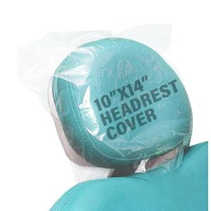 LA MIERE 250P Disposable Dental Headrest Covers & Chair Sleeves Waterproof Cover, Dental Chair Clear 10'' x 14"