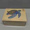 MYS Aurora Wooden Puzzles, Sea Turtle Jigsaw Puzzles 300 Pieces, 5MM Unique Shaped Wooden Puzzle for Adults and Kids, Family Game 11.3 x 13.8 Inch
