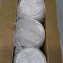 SIUQ 150 Pack Coffee Cup lids, Disposable Plastic Cup Lids for 10, 12, 16, 20, 24 oz Paper Cups, Hot/Cold Drinking Cup Lids, 3.54 Inches/90 mm Diameter - White