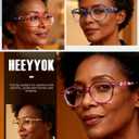 HEEYYOK 1.75 Round Reading Glasses For Women Round Readers Womens For Small Face Spring Hinges Ladies Colorful cheaters reading glasses 4Pack