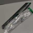 Curtain Rods No Drilling for Windows 30 to 45 Inches,5/8 Inch Diameter No Drill Small Curtain Rod Set with 3M Adhesive Brackets, Black