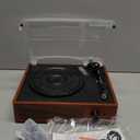 Vinyl Record Player Turntable with Built-in Bluetooth Receiver & 2 Stereo Speakers, 3 Speed 3 Size Portable Retro Record Player for Entertainment and Home Decoration (Orange)