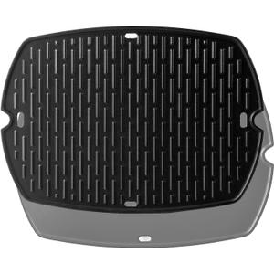 Q3200 Griddle Grill Replacement Parts for Weber Q Grill Parts Q300 Q 3200 Q3000 Q320 Q3100 Q 3000 Q 300 Q 320 Weber 6506 7646 57060001 586002 Reversible Full-Sized Cast Iron Griddle Plate Insert