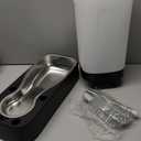 Automatic Dog Water Bowl Dispenser - 2.4 Gallon Stainless Steel Gravity Pet Water Feeder with Ergonomic Handle Design Anti Splash Drinking Bowl Without Filter Easy to Clean Multi Pet Use