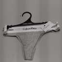 Calvin Klein Women's Modern Cotton Thong-Panty (Grey Heather)
