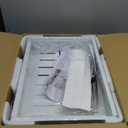 2 Pack Pull out Cabinet Organizer, Width (12"-19") Depth (17"-23"), with 3 Rails Adjustable Slide, Expandable Pullout Drawers for Cabinets, No Drill Adhesive Kitchen Drawers for Pantry Shelves (White)