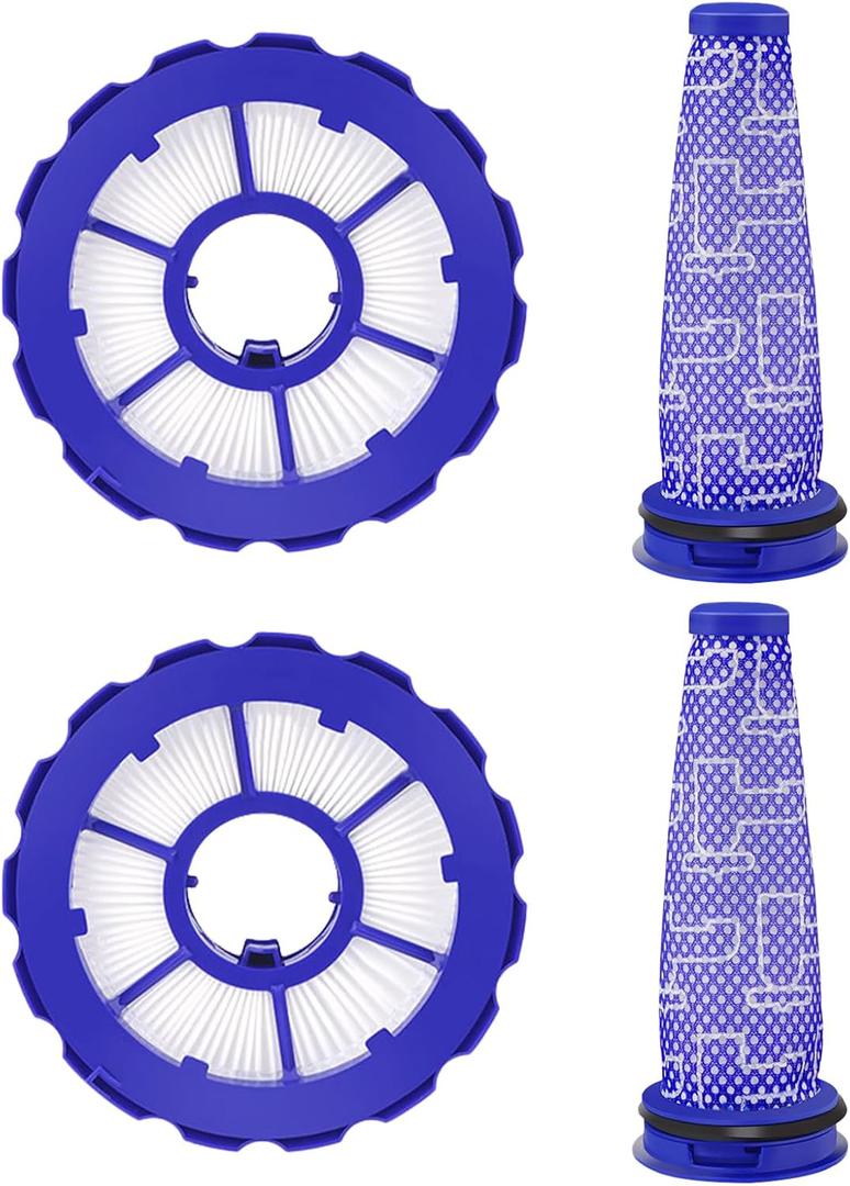 DC50 Filter Replacement Compatible With Dy.son DC50 Animal and Multi Floor Complete Vacuum Cleaner, 2 Pack Hepa Post-Motor Filters & Pre-Motor Filters, Part # 965081-01&965080-01