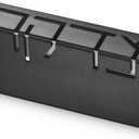 Contemporary Aluminum Tzedakah Box Jewish Charity Box (Black)