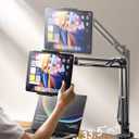 CACENCAN Foldable Tablet Stand, Tablet Stand Adjustable for Bed,Universal Flexible Tablet Holder with 360 Degree Rotation for iPad/iPhoneX/iPad Pro/N-Switch,or Other 4.5~12.9 Inches Devices