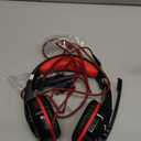 BENGOO Stereo Pro Gaming Headset for PS4, PC, Xbox One Controller, Noise Cancelling Over Ear Headphones with Mic, LED Light, Bass Surround, Soft Memory Earmuffs for Laptop Mac Wii Accessory Kits (Red)