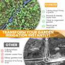 1/2-Inch Irrigation Tubing Hold-Down Anchor Stakes, 1 x 6-Inch, 32-Pack for Garden Ground Securing Hoses