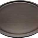 Wood Vanity Tray, Bathroom Counter Solid Walnut Organizer, Toilet Tank Top Wooden Serving Plate for Dinner Tea Coffee (Natural Walnut Color, 9.8 x 9.8 inch)