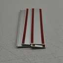 Lenink 6 Pack Name Plate Holder, Wall Mount Office Door Name Plate Holder for Meeting Room, Business Department, Warning Area 8 X 2 (Silver)