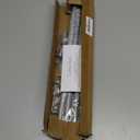 Silver Curtain Rods for Windows with Brackets,5/8 Inch Diameter Small Curtain Rod Adjustable Set 32 to 90 Inches,Easy Install Drapery Rods,Gray