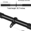 Pulldown Straight Bar Rotating Steel with Rubber Grips LAT Pull Down Handle for Pulley Cable Machine Triceps Training Rowing Machine Attachment for Home Gym Strength Exercise