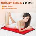 Comfytemp 41.5 x 26 Red Light Therapy Pad for Body, FSA Eligible HSA Wearable Near Infrared Light Wrap, 660nm & 850nm Light Pad for Back Joint Muscle, Gifts for Mom Women Men