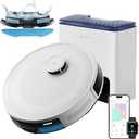 Lefant LiDAR Robot Vacuum and Mop, 75-Day Self-Emptying, 6000Pa Strong Suction, Customized Cleaning, Multi-Floor Mapping, 130 Min Runtime, 2.4G/5G WiFi/Alexa/APP/iWatch, M2L Plus