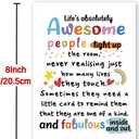 6 x Unique Supportive Card for Friends Colleagues Teachers, Humorous Motivational Cards for Him Her, Positive Encourage Thank You Appreciation Card for Women Men, 5.3 inches x 8 inches, (Mix Postcards)