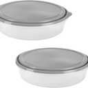 GoodCook EveryWare Extra Large 12 inch Round Container 2 pack, BPA Free