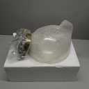 ALICE HOUSE 12-inch Kitchen Island Pendant Light, Seeded Glass, Modern Gold Farmhouse Pendant Lighting, Brushed Brass Hanging Light Fixture for Bathoom, Entryway and Hallway AL4803-P1